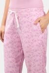 Amante Full Length Pyjama Bottom - Powder Pink Floral Print — thumbnail 4